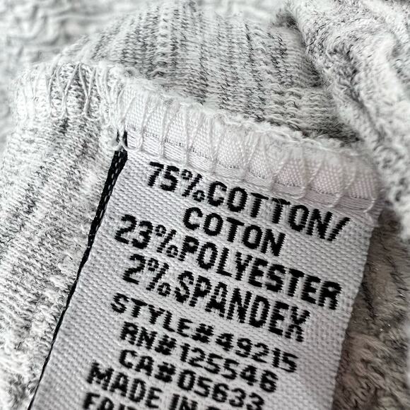 Habitat Womens Sz Medium Gray Wearable Art Abstract Artsy Blouse Shirt Top - Picture 5 of 6